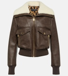 Dolce&Gabbana Cropped faux leather jacket