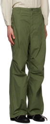 Engineered Garments Green Pleated Trousers