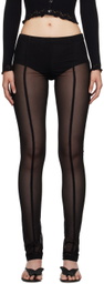 Blumarine Black Zip Leggings