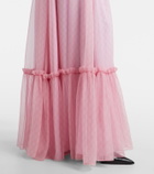 Gucci GG printed silk chiffon maxi skirt