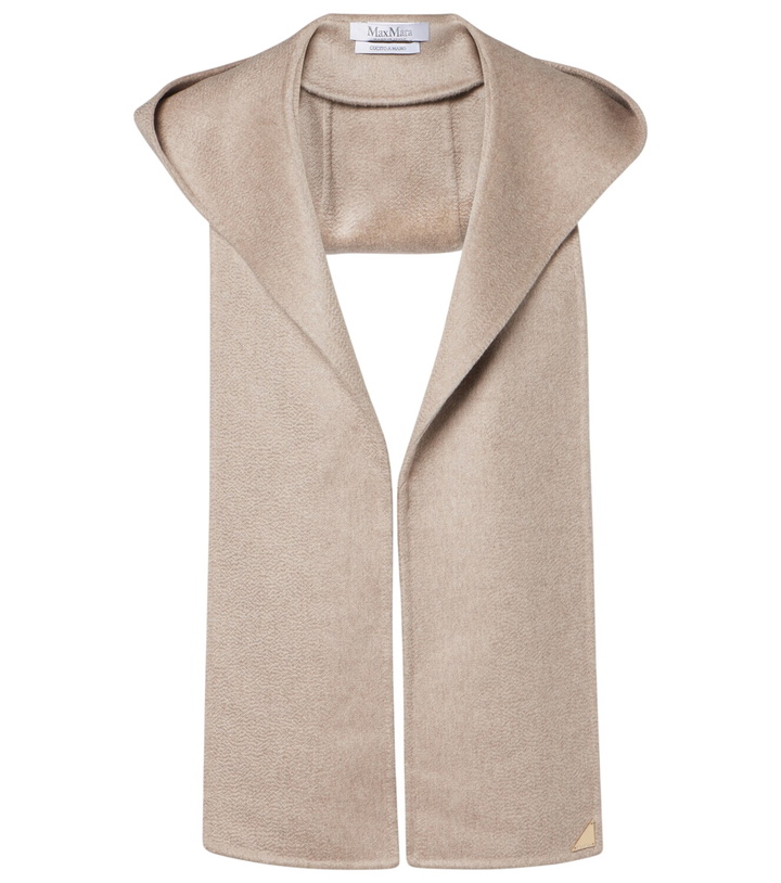 Photo: Max Mara Hooded cashmere scarf