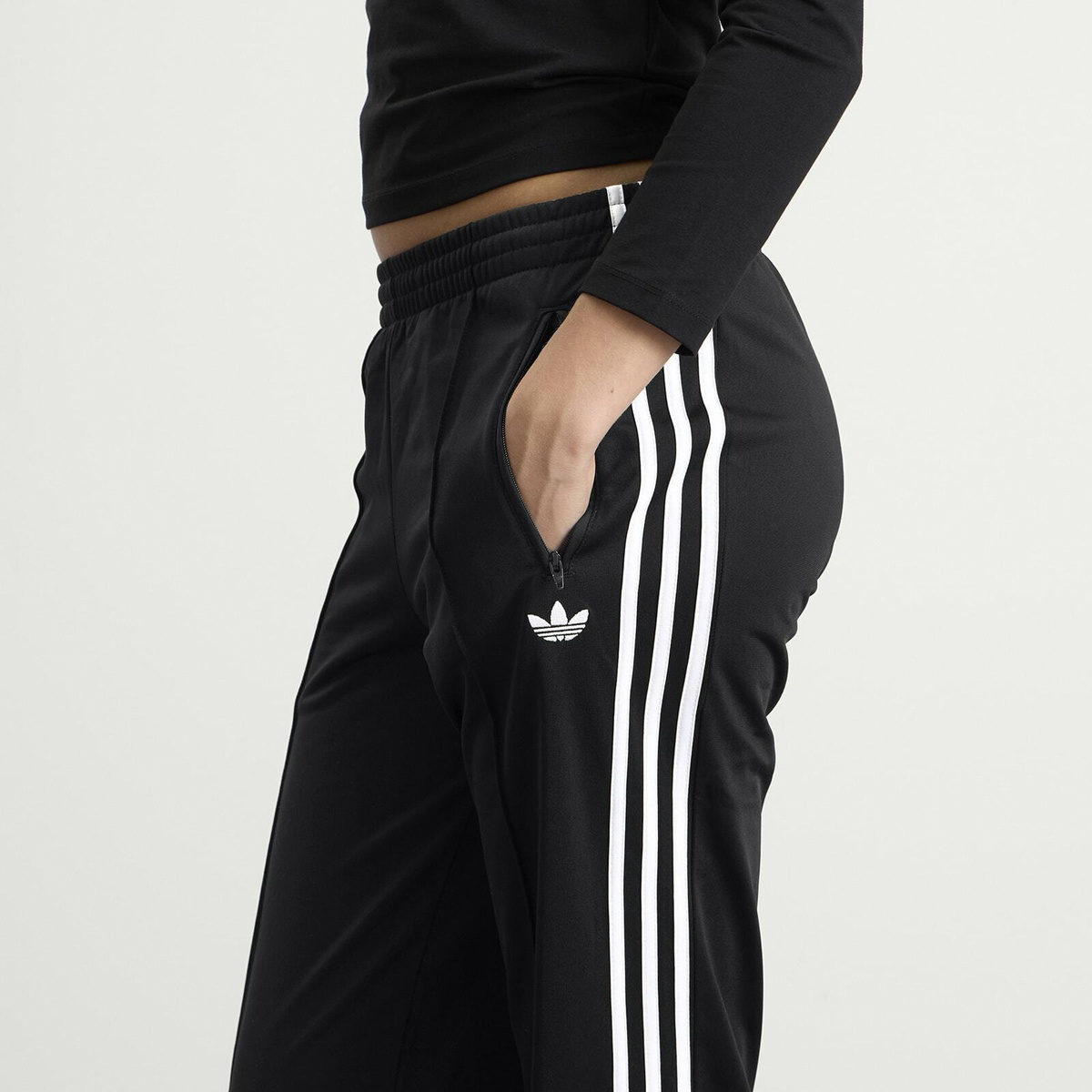 Adidas Women's Firebird Classic Track Pant in Black/White