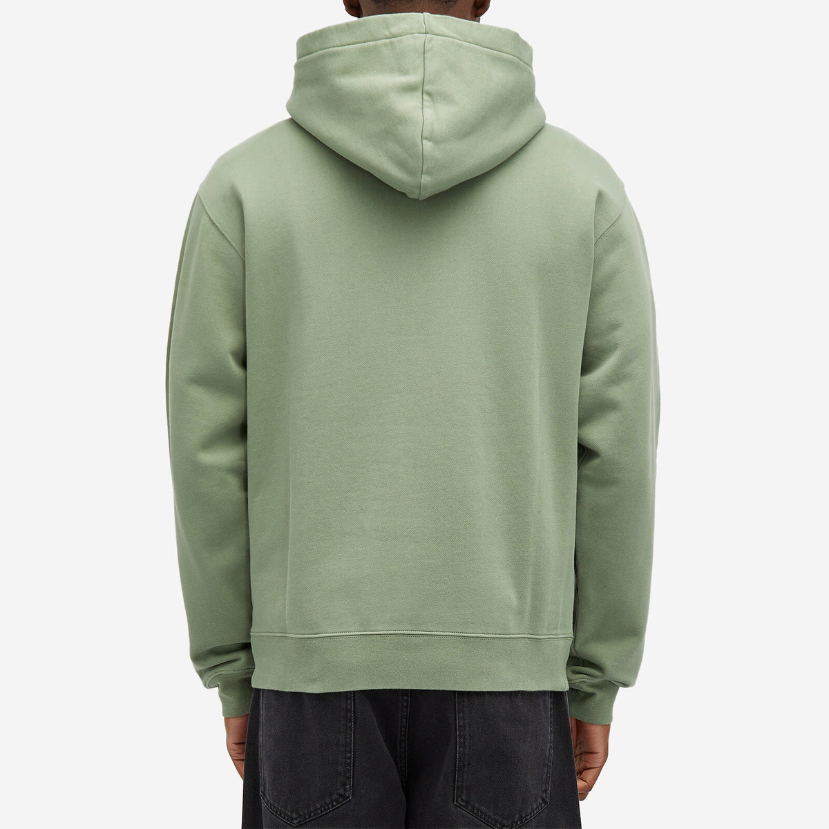 ★JACQUEMUS★ Le Hoody Grosgrain Hood Pale Green 245JS247203 Jacquemus Men's Gros Grain Logo Hoodie in Pale Green Jacquemus
