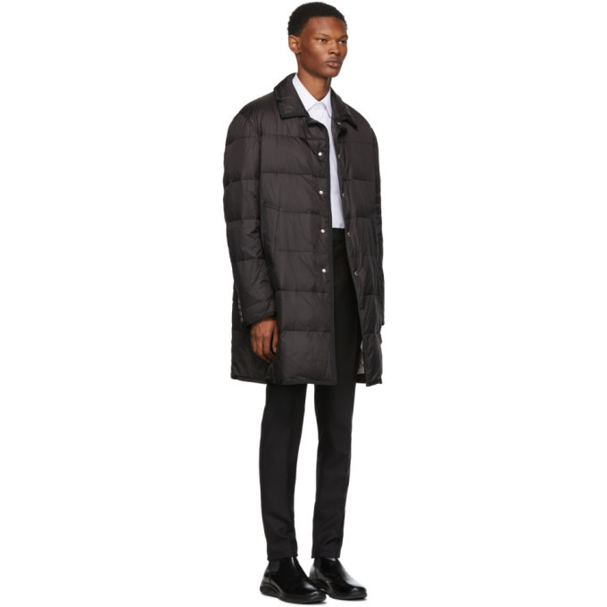 Thom Browne Black Down 4-Bar Classic Bal Collar Coat Thom Browne