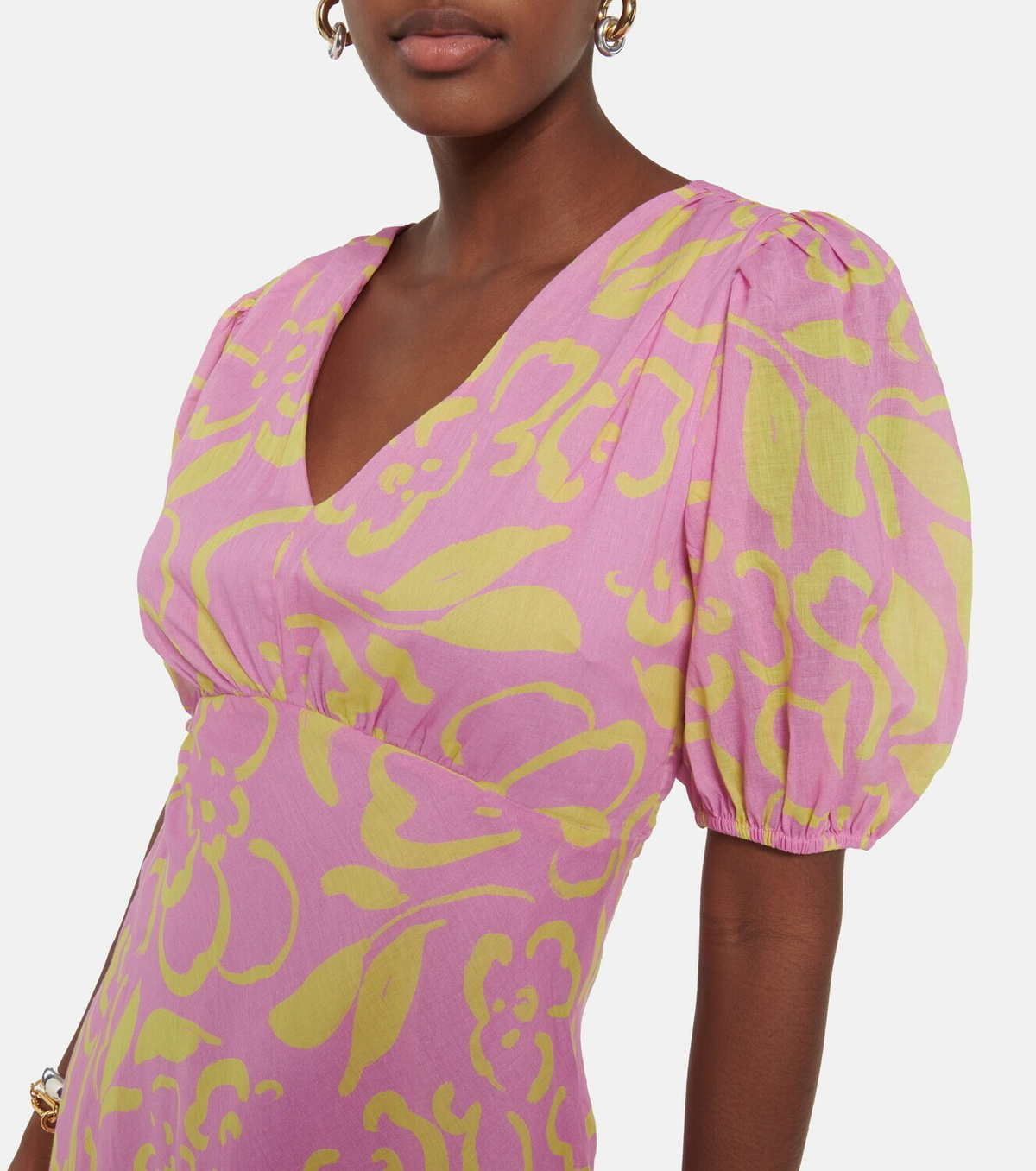 Velvet - Charlotte floral cotton midi dress