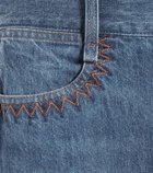 Chloe - Denim midi skirt