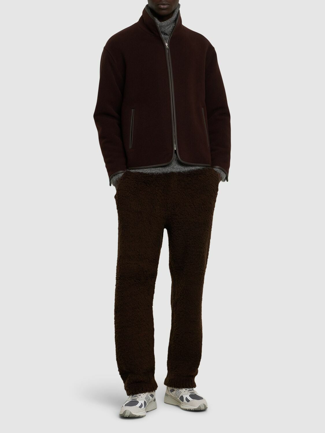 AURALEE Double Heavy Wool Cloth Zip Jacket Auralee AURALEE Double Heavy Wool Cloth Zip Jacket Auralee