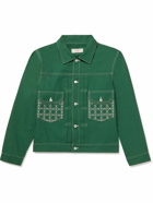 Hayato - Throwing Fits Cesca Cotton-Canvas Trucker Jacket - Green