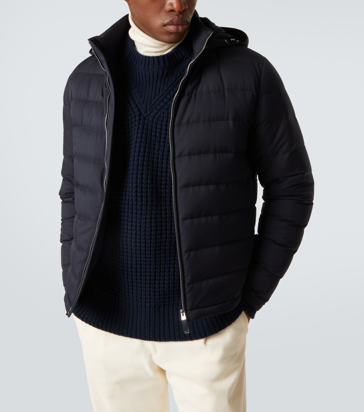 Zegna Technical twill down jacket