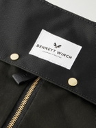 Bennett Winch - Trifold Leather-Trimmed Cotton-Canvas Suit Carrier
