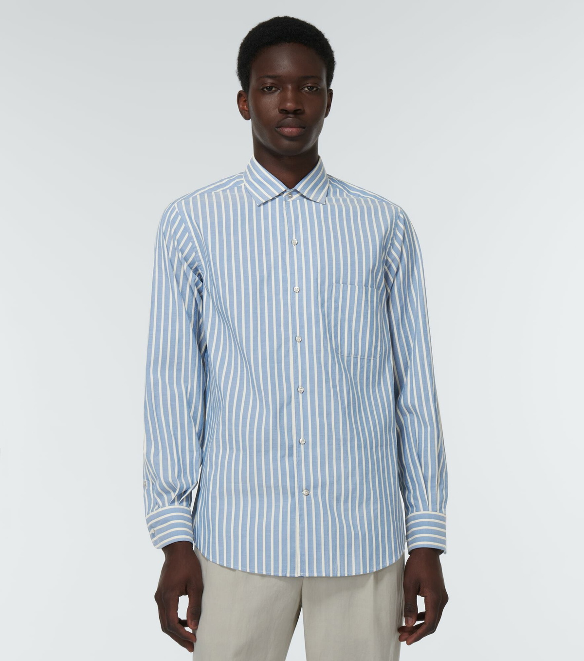 Loro Piana - André striped cotton shirt Loro Piana