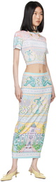 Casablanca Multicolor Vase Midi Skirt