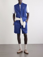 Brunello Cucinelli - Straight-Leg Shell Tennis Shorts - Blue