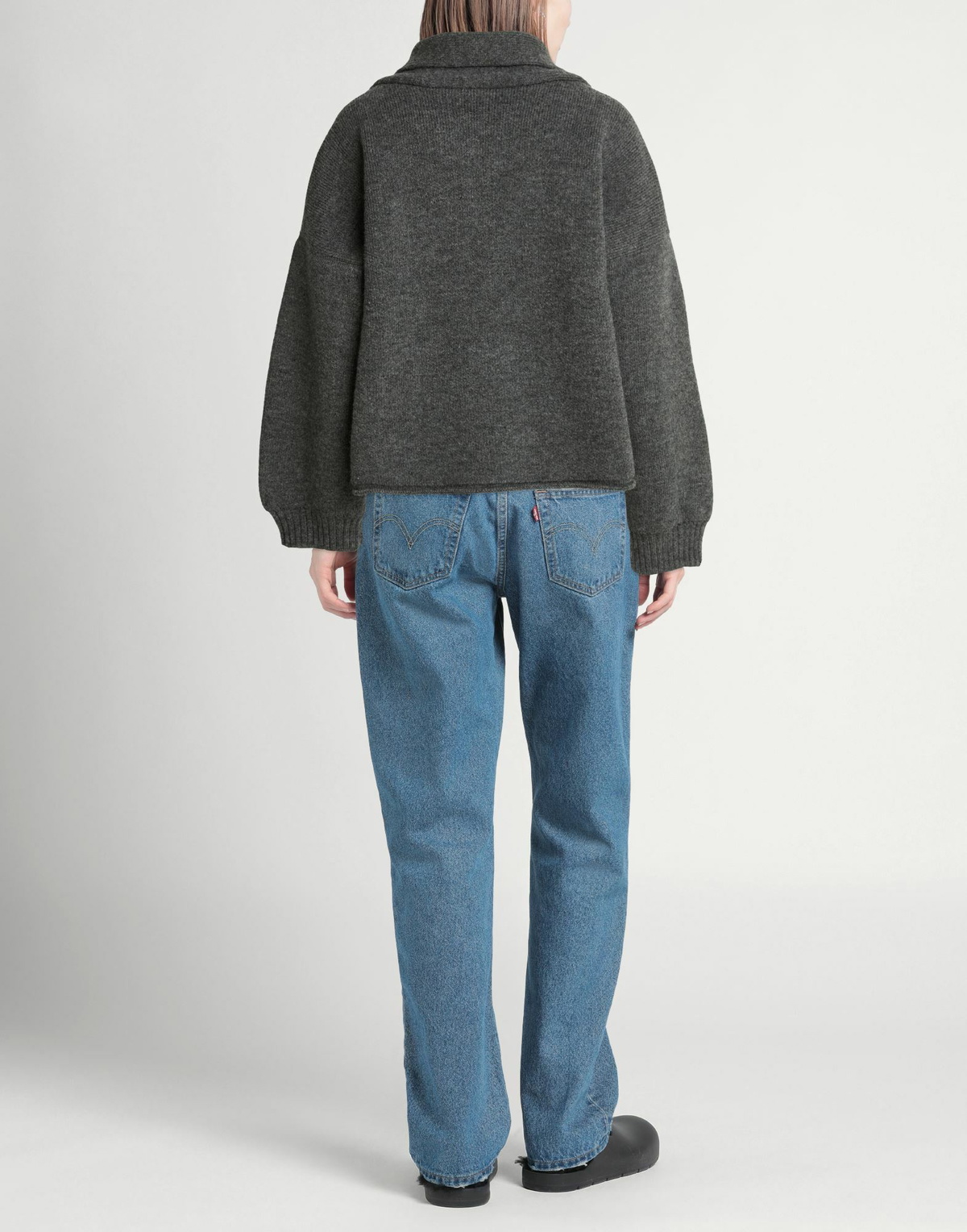 Cawley Womens Sweater in Grey