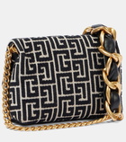 Balmain 1945 Mini monogram jacquard shoulder bag