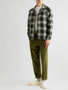 Officine Générale - Judas Checked Cotton-Flannel Overshirt - Gray