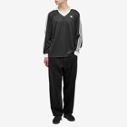 Adidas Men's Pique Long Sleeve in Black