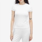 DONNI. Women's Baby Rib Baby T-Shirt in Powder