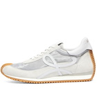 Loewe Men's Flow Runner Sneakers in Silver/White