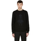 Fendi Black Embroidered Super Bugs Sweatshirt