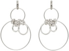 Isabel Marant Silver Multi Ring Boucle Earrings