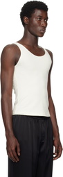 Peter Do Off-White Han Open Back Tank Top