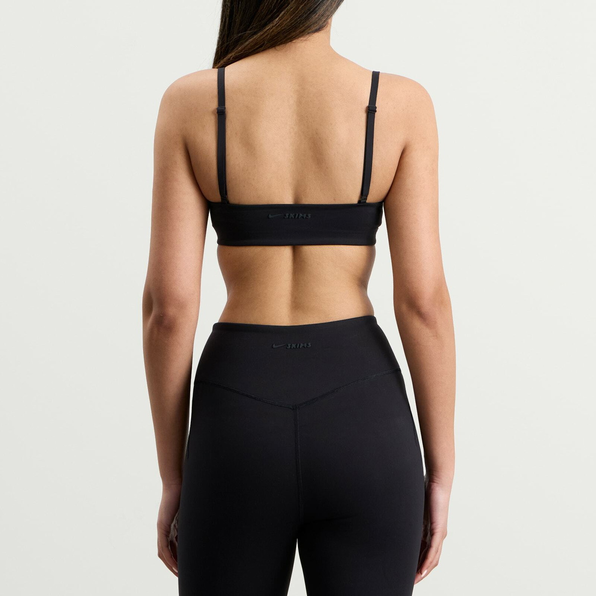 Nike Women's x SKIMS Matte Micro Scoop Bra in Obsidian