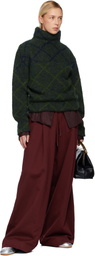 Dries Van Noten Burgundy Loose Sweatpants