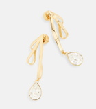 JW Anderson Ribbon crystal-embellished earrings