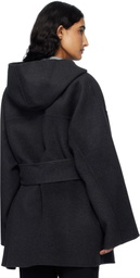 KHAITE Gray Hessner Coat