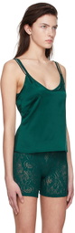 Araks SSENSE Exclusive Green Silk Camisole