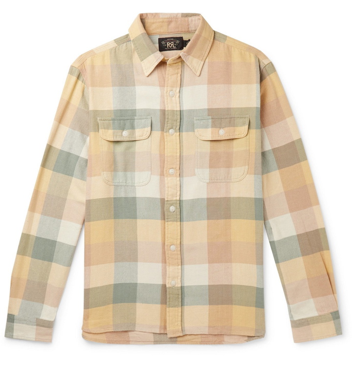 Photo: RRL - Checked Cotton Shirt - Yellow