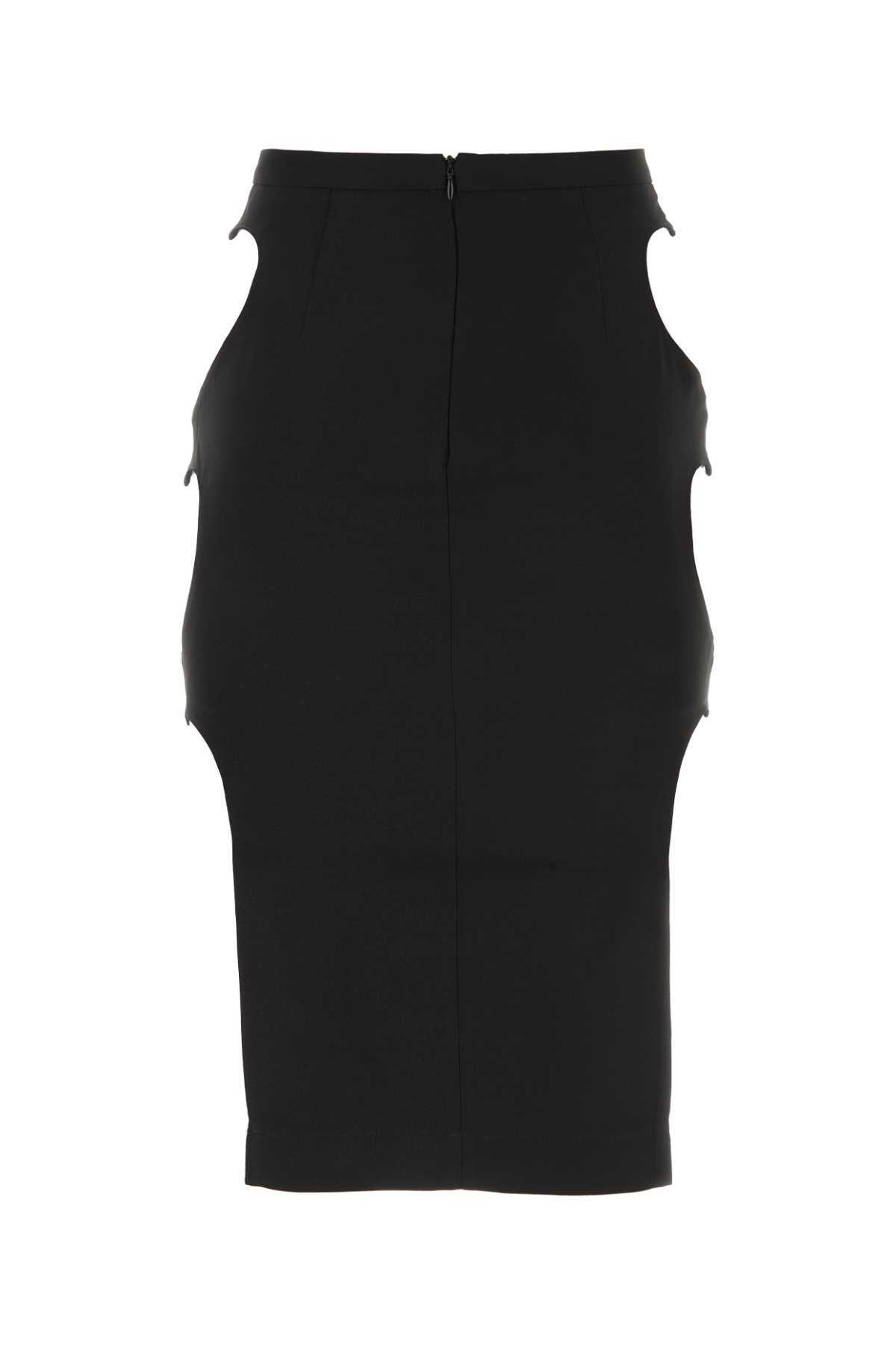 Marco Rambaldi Black Stretch Viscose Skirt