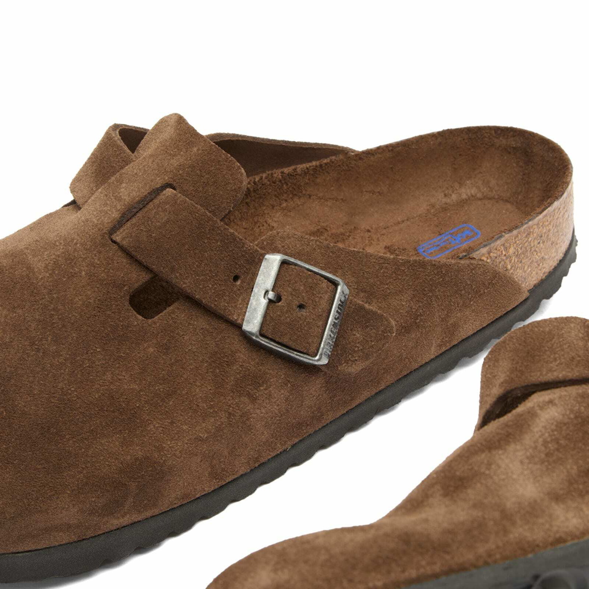 Birkenstock Men's Boston SFB Clog - Carafe Suede