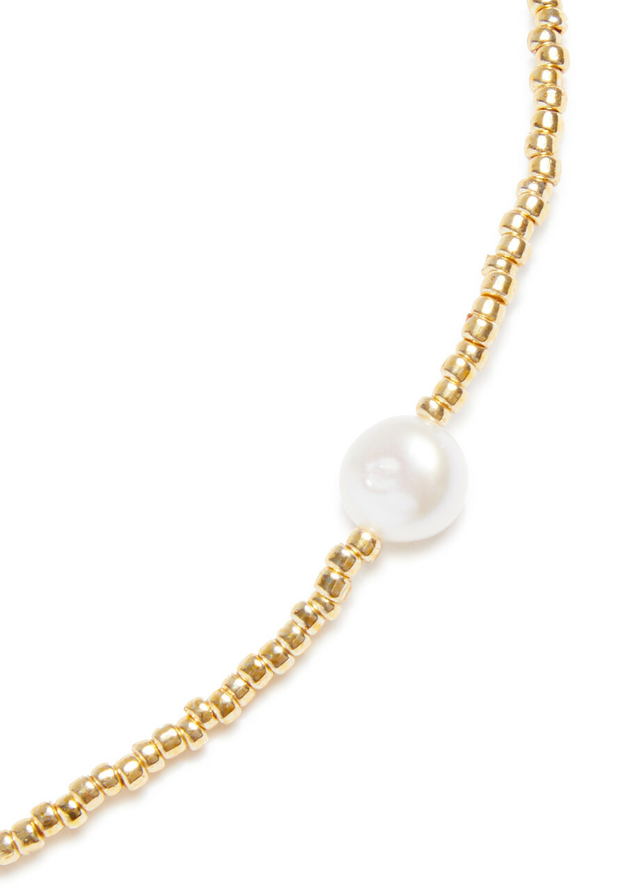 Anni LU Pearly 18kt Gold-plated Beaded Bracelet - Pearl - One Size