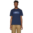 Coach 1941 Blue Embroidered Maze T-Shirt