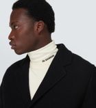 Jil Sander Logo turtleneck sweater