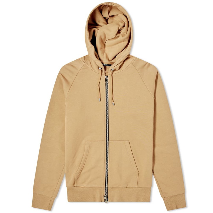 Photo: Balmain Embossed Taping Zip Hoody