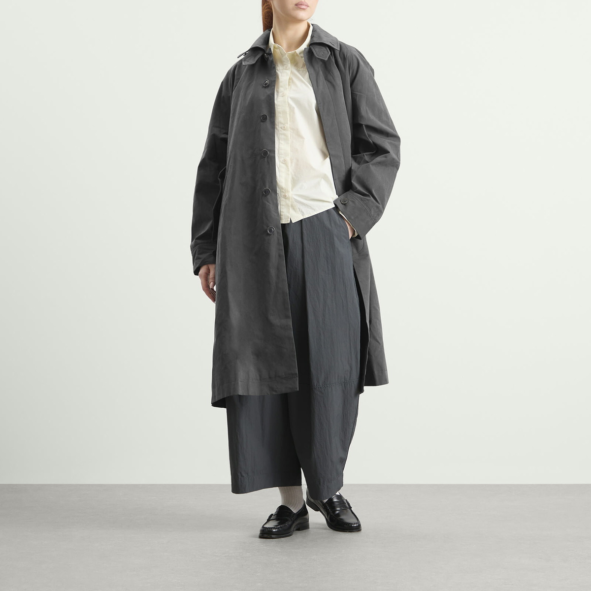 YMC Women's Runner Trench Coat in Grey
