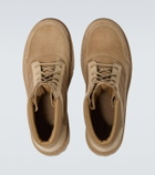 Balenciaga Combat Strike suede-trimmed lace-up boots