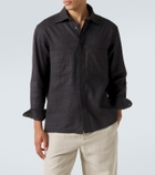 Saman Amel Regis silk shirt jacket