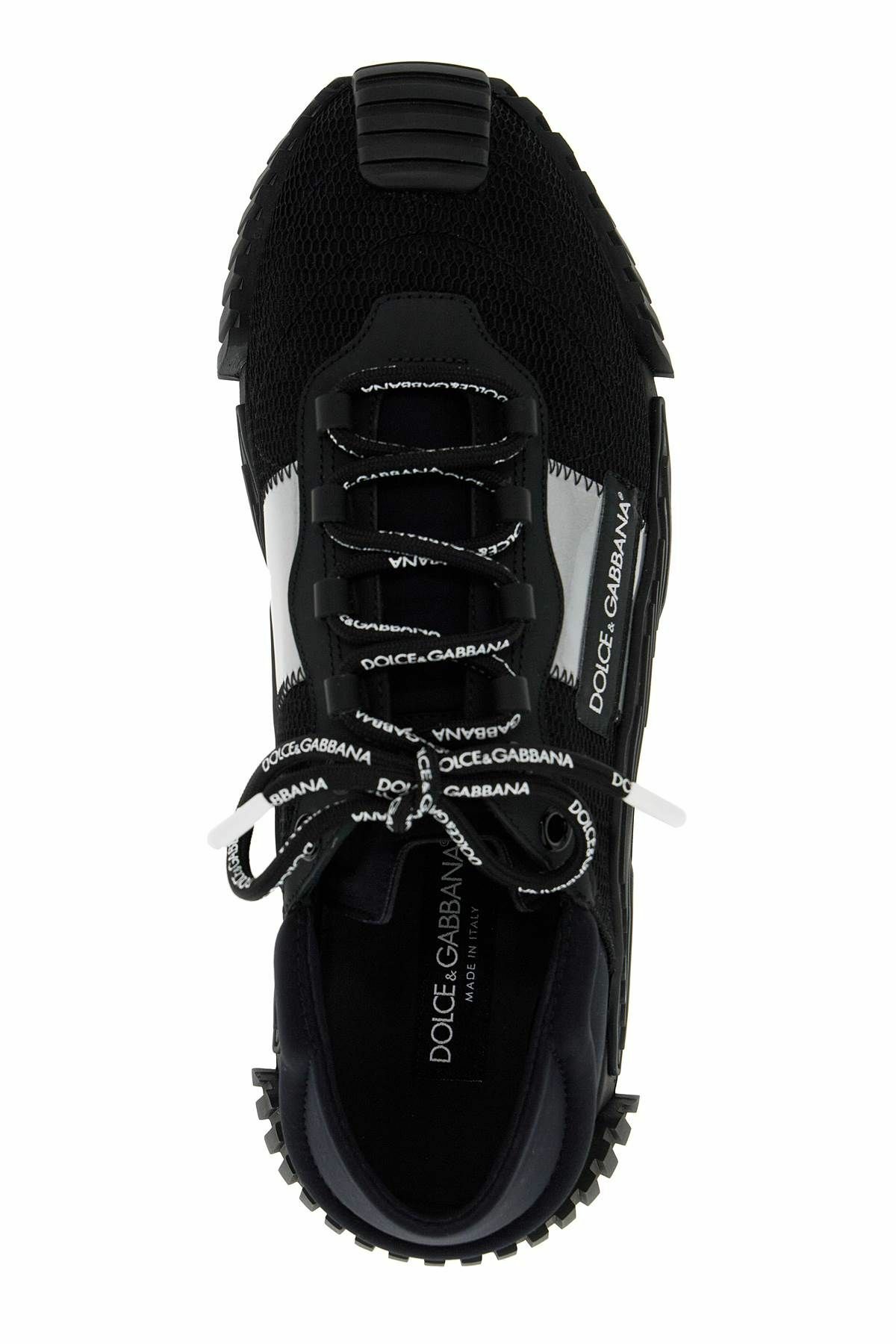 Dolce & Gabbana Black Shark Neoprene Stretch Sneakers Shoes main image 0
