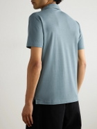 Incotex - Zanone Slim-Fit IceCotton Polo Shirt - Blue