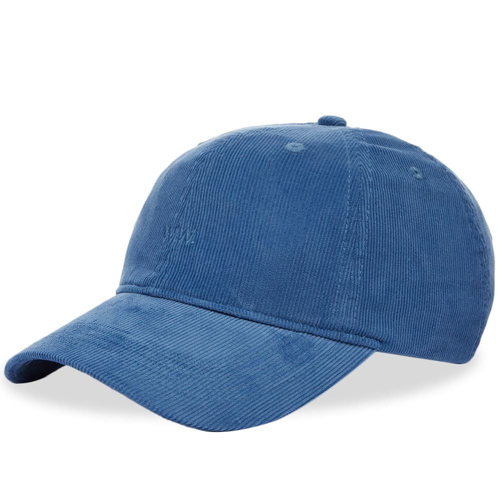 Photo: Wood Wood Men's Low Profile Corduroy Cap in Vintage Blue