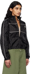 MISBHV Black Monogram Nylon Windbreaker Jacket