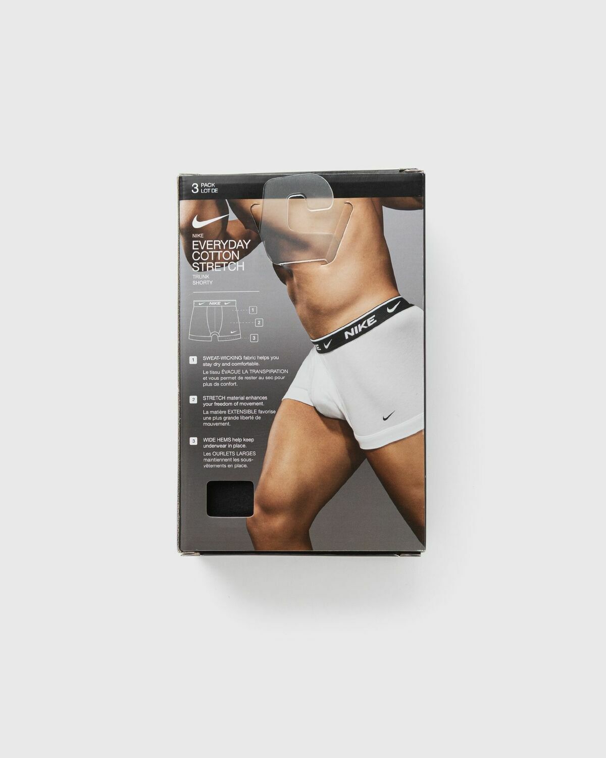 Nike EVERYDAY COTTON STRETCH TRUNK 3PK black/multi Mens Boxers & Brief