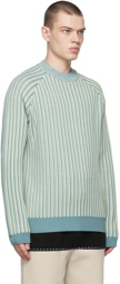 King & Tuckfield Blue & Yellow Striped Sweater
