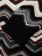 Missoni - Striped Wool-Blend Jacquard Cardigan - Gray