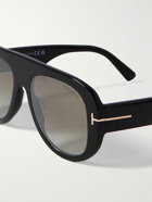 TOM FORD - Cecil Aviator-Style Acetate Sunglasses