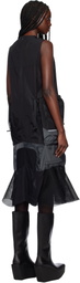 Junya Watanabe Black Paneled Midi Dress